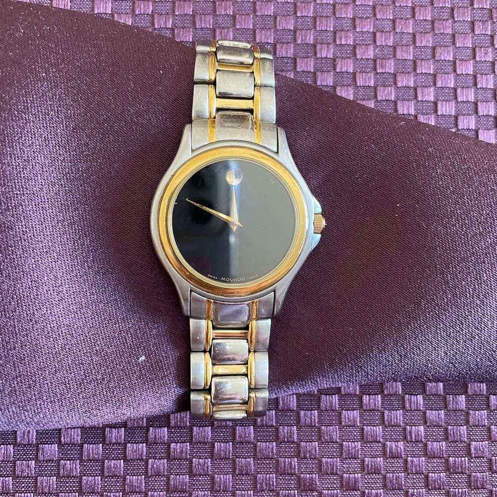 MOVADO BLACK MUSEUM WATCH